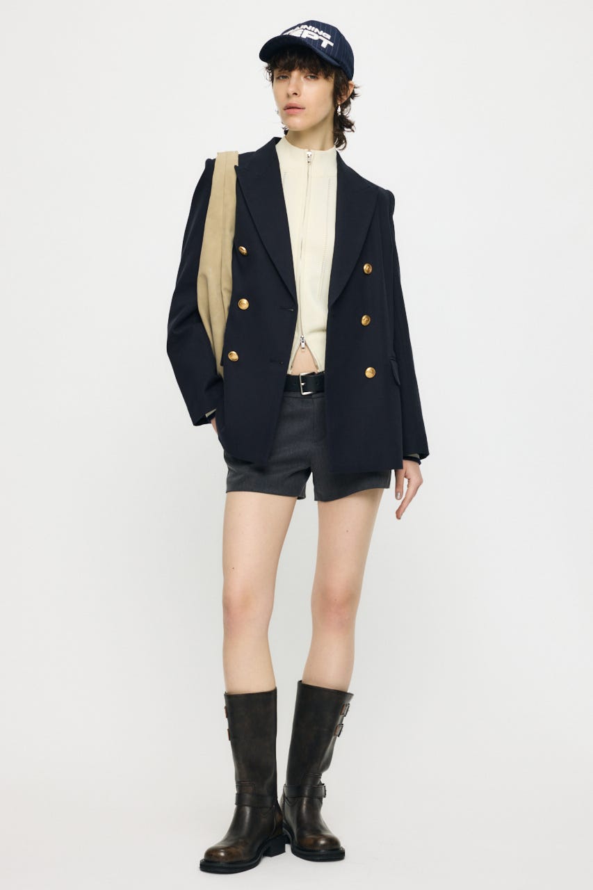 DOUBLE BREASTED ジャケット D/NVY 1