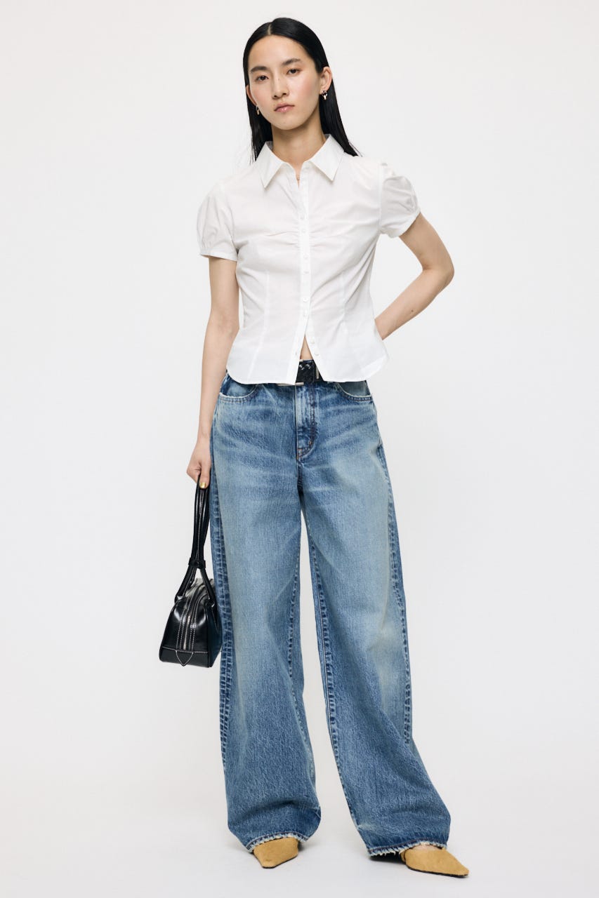 SHORT SLEEVE FIT シャツ WHT 1