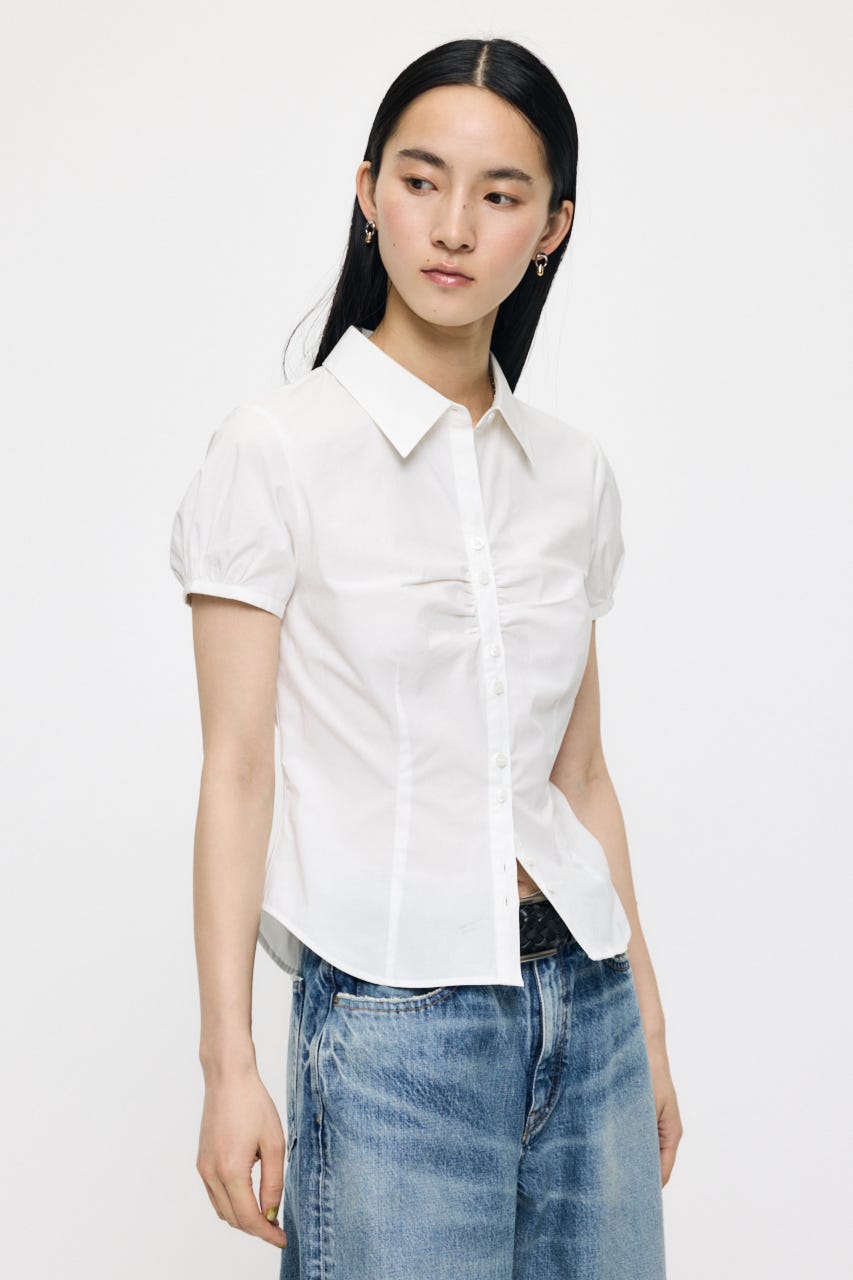 SHORT SLEEVE FIT シャツ WHT 1