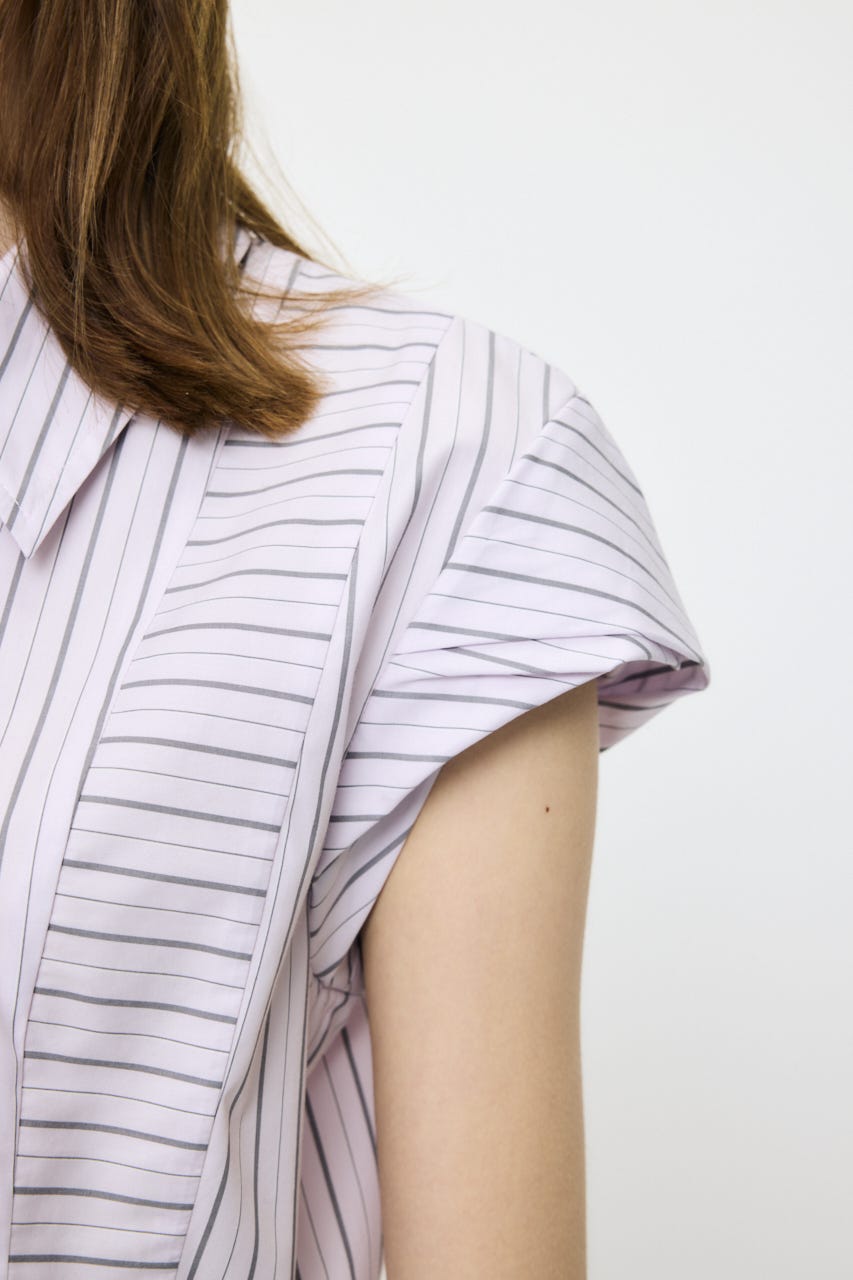 STRIPE FIT ブラウス PNK FREE