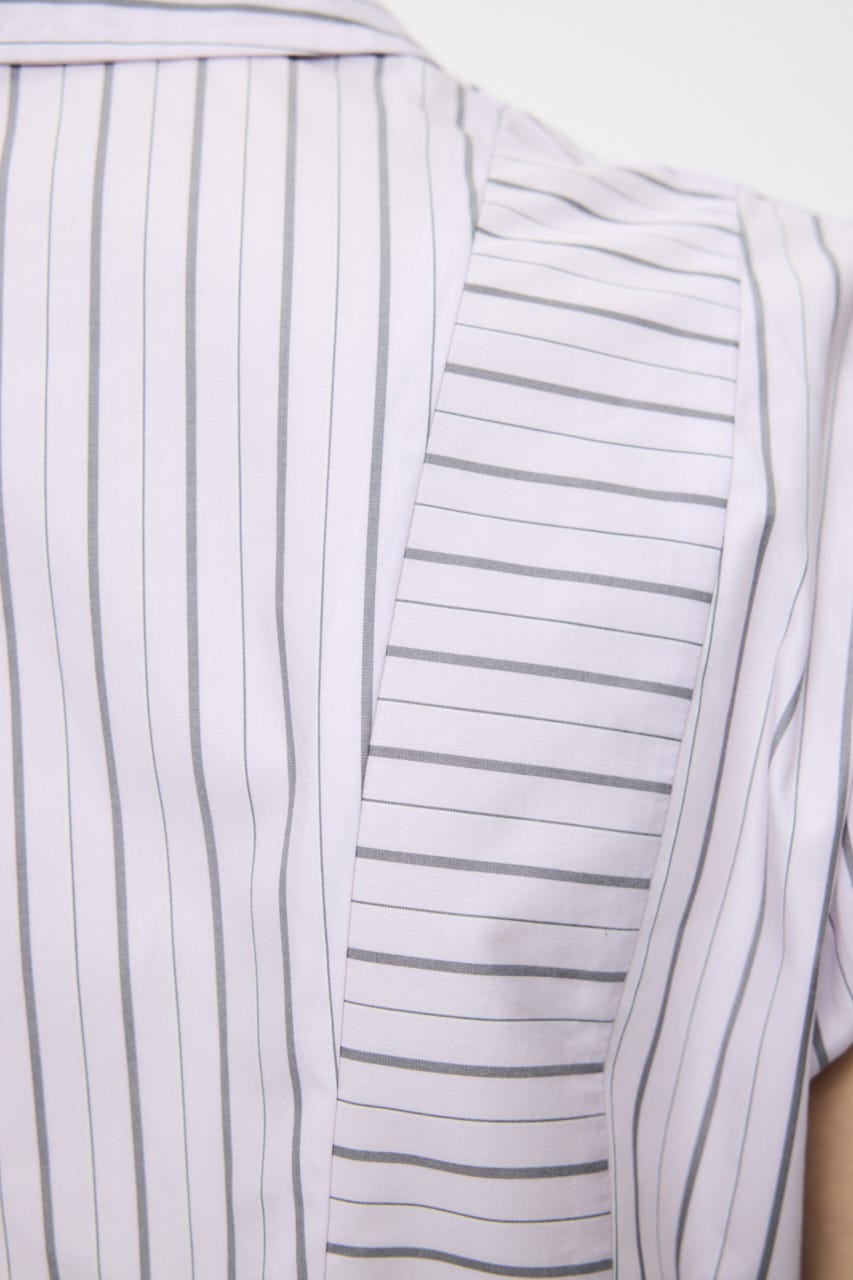 STRIPE FIT ブラウス PNK FREE