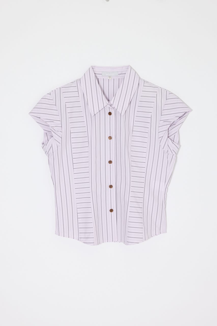 STRIPE FIT ブラウス PNK FREE