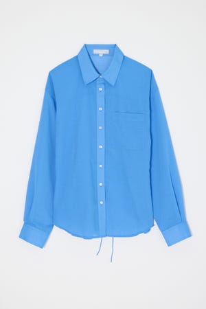 FADE CHECK SHEER OVER シャツ