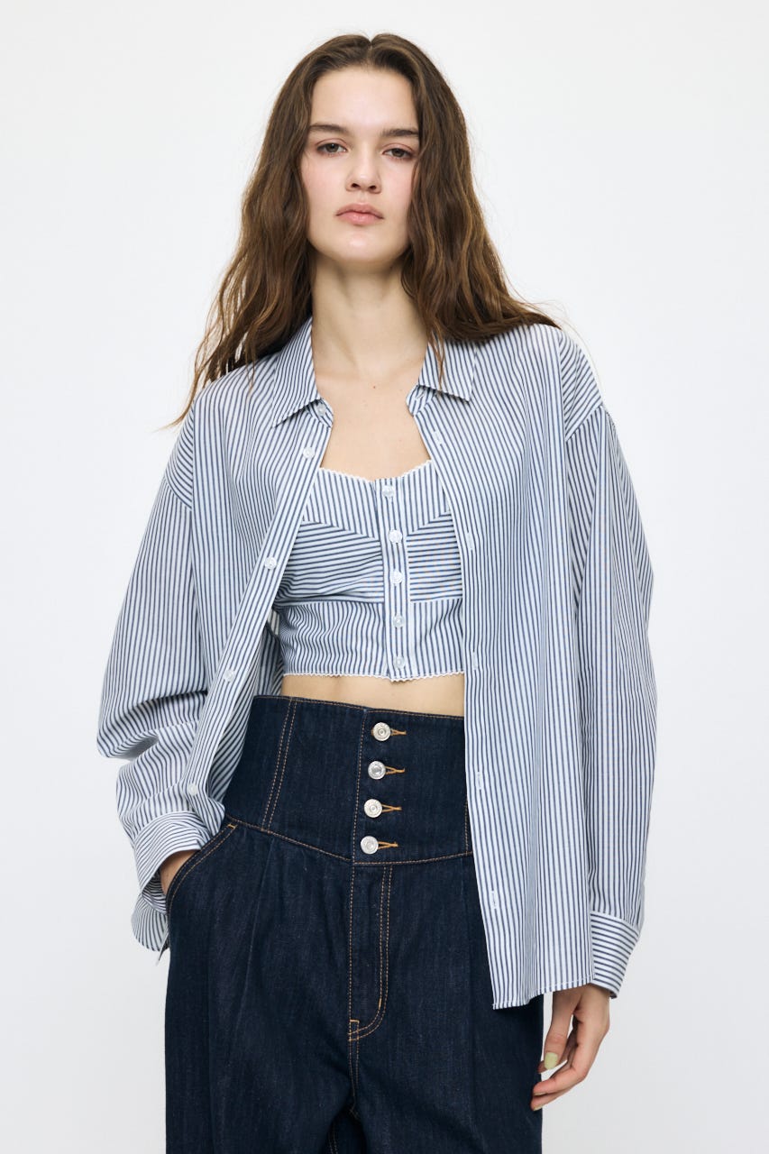 OVER SHIRT & BUISTIER セット 柄BLU FREE