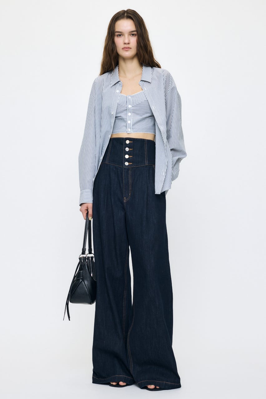 OVER SHIRT & BUISTIER セット 柄BLU FREE