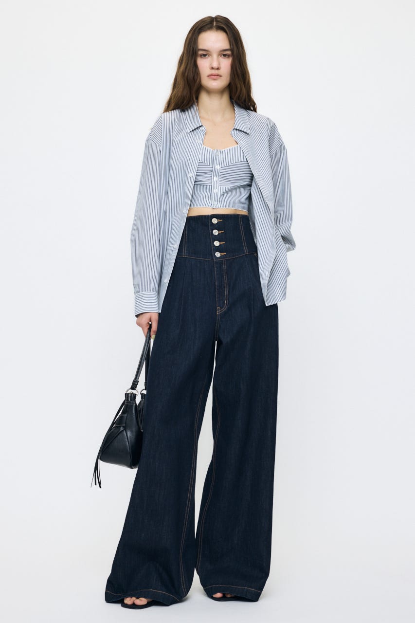 OVER SHIRT & BUISTIER セット 柄BLU FREE