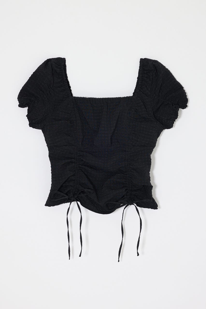 MULTIWAY GATHER ブラウス BLK FREE