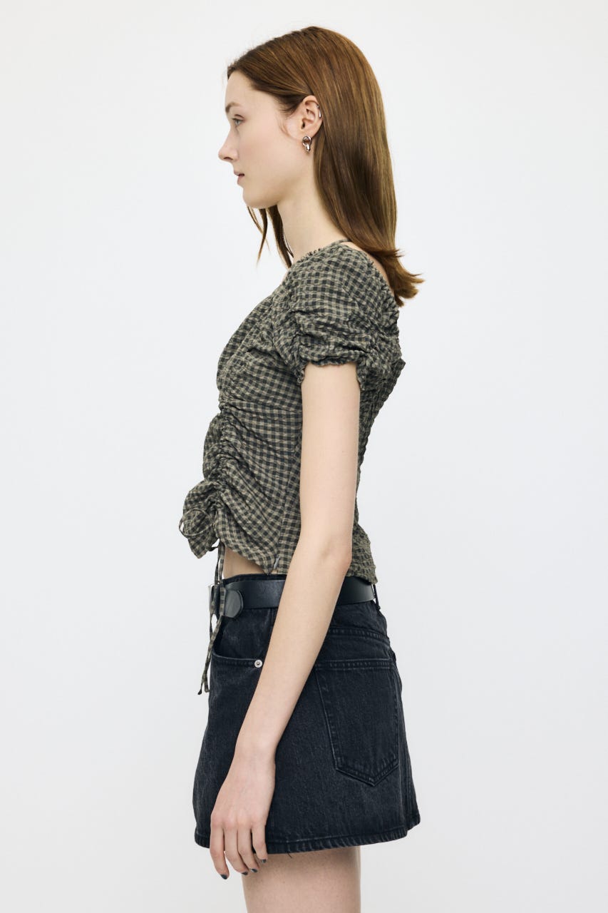 MULTIWAY GATHER ブラウス 柄KHA FREE