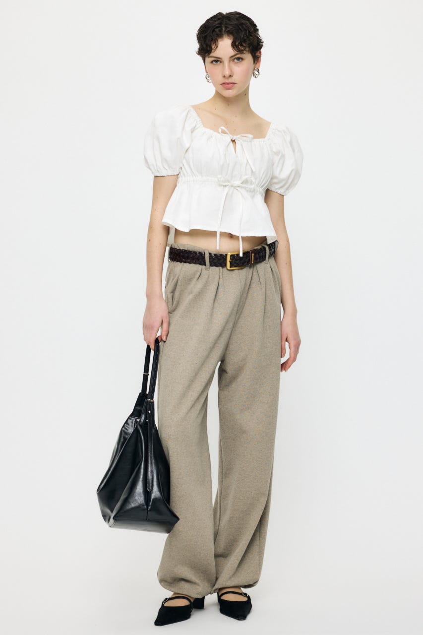 DENIM PUFF ブラウス WHT FREE