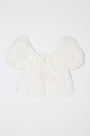 【SS先行アイテム】DENIM PUFF ブラウス