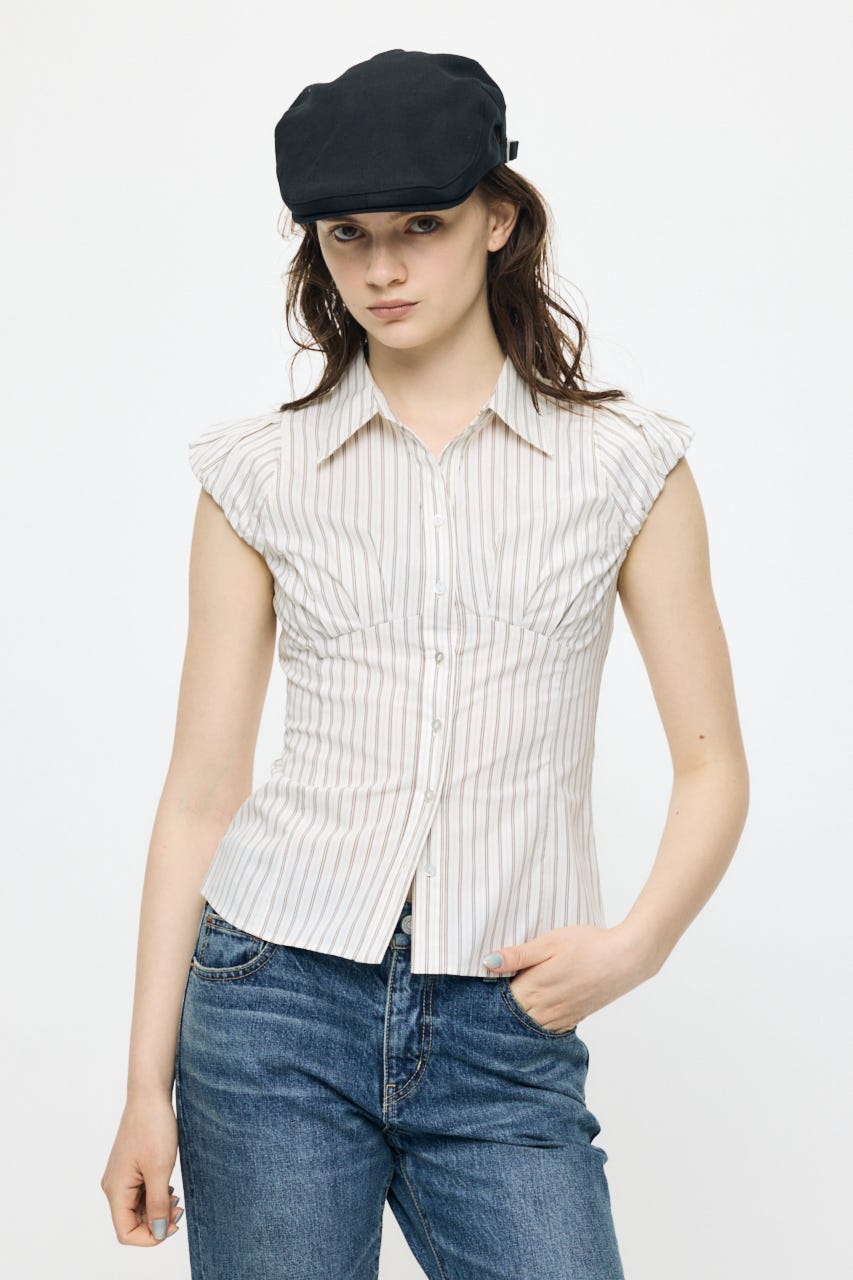 PUFF CAP SLEEVE ブラウス IVOY 1