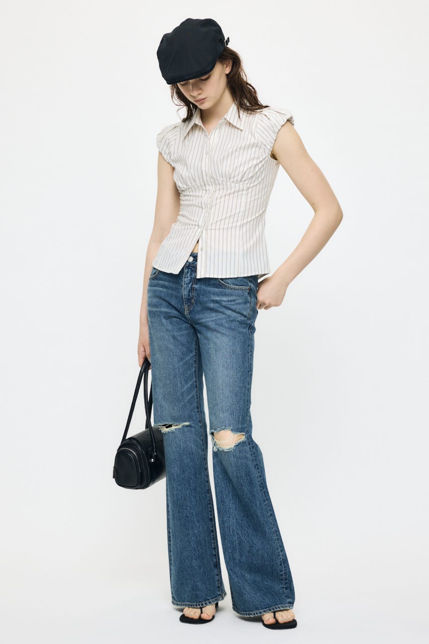 PUFF CAP SLEEVE ブラウス IVOY 1