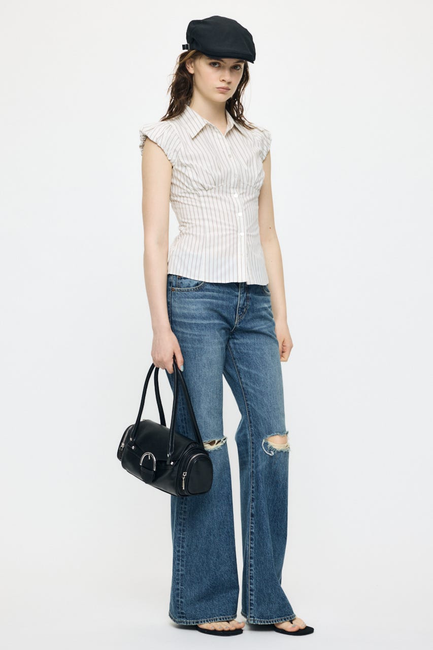 PUFF CAP SLEEVE ブラウス IVOY 1