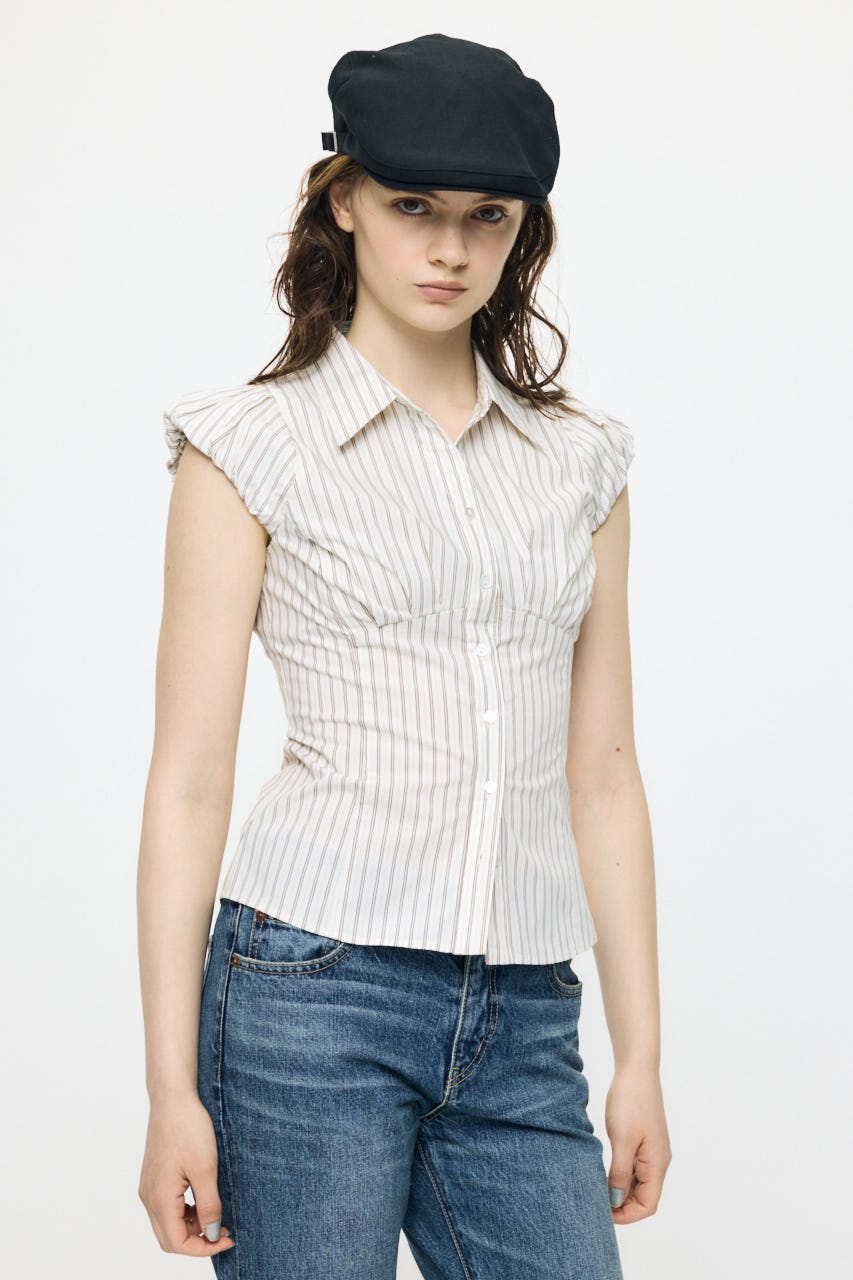 PUFF CAP SLEEVE ブラウス IVOY 1