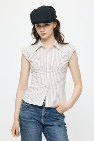PUFF CAP SLEEVE ブラウス