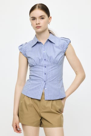 PUFF CAP SLEEVE ブラウス