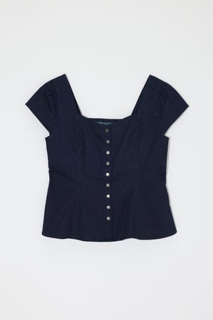 BUTTON UP FITTED ブラウス