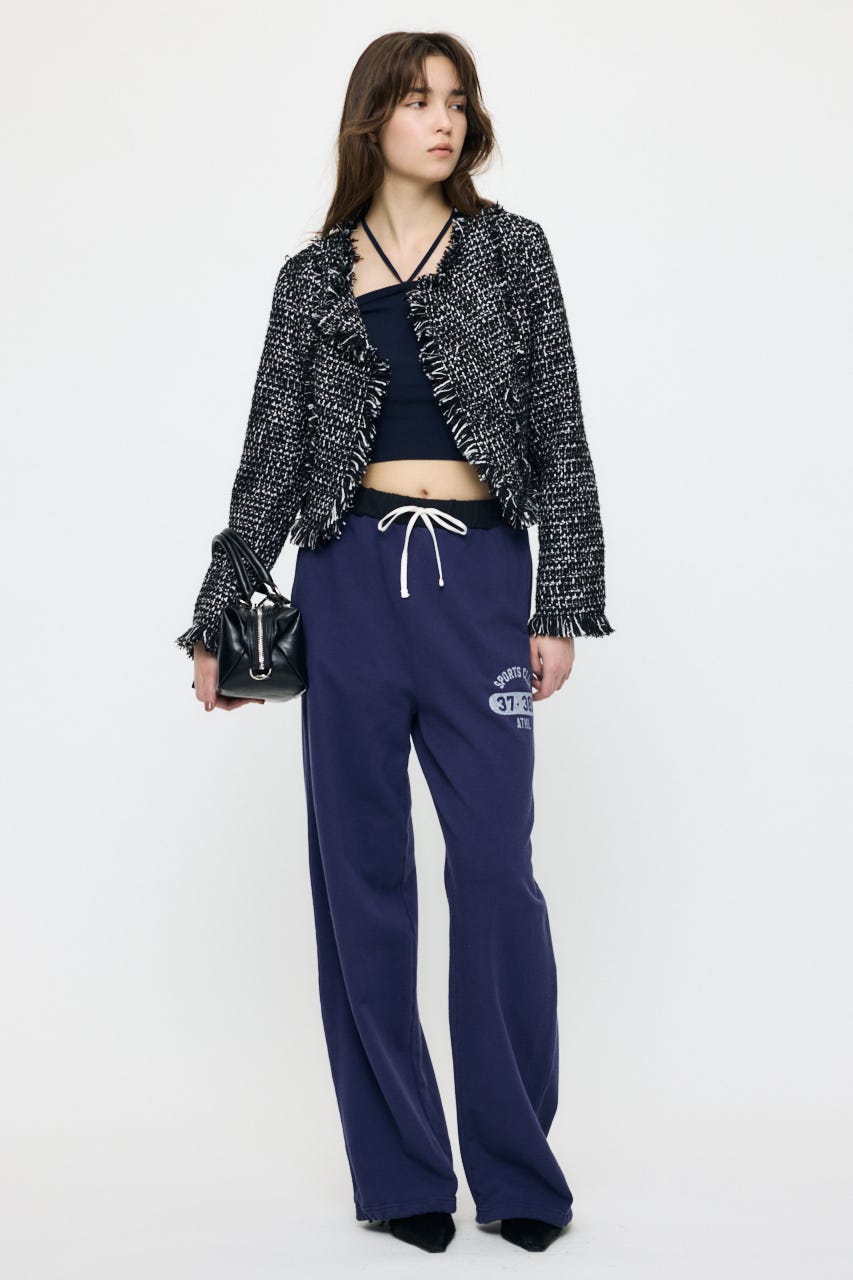 SLACKER TWEED SHORT ジャケット 柄BLK FREE