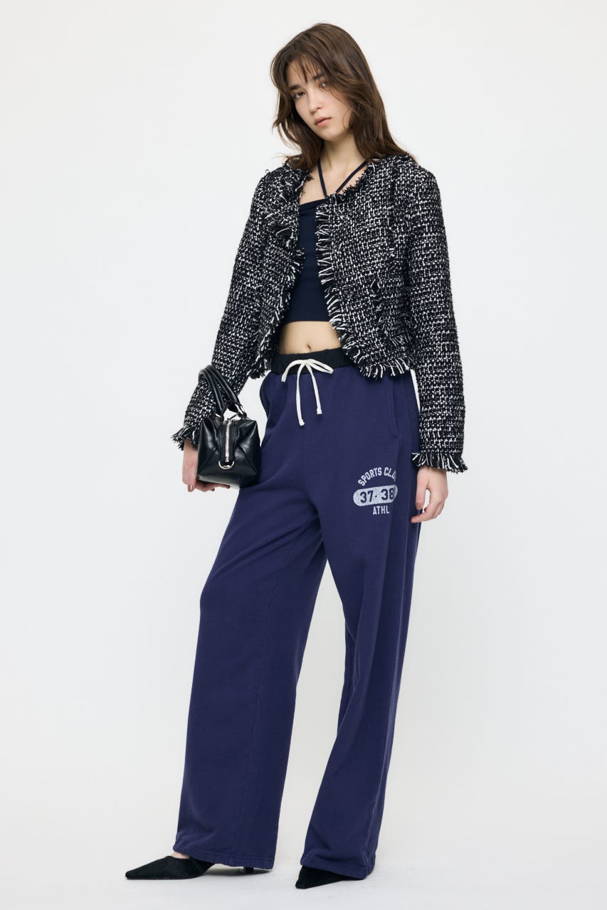 SLACKER TWEED SHORT ジャケット 柄BLK FREE