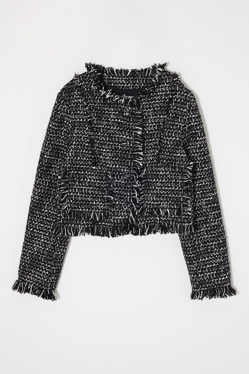 SLACKER TWEED SHORT ジャケット 柄BLK FREE
