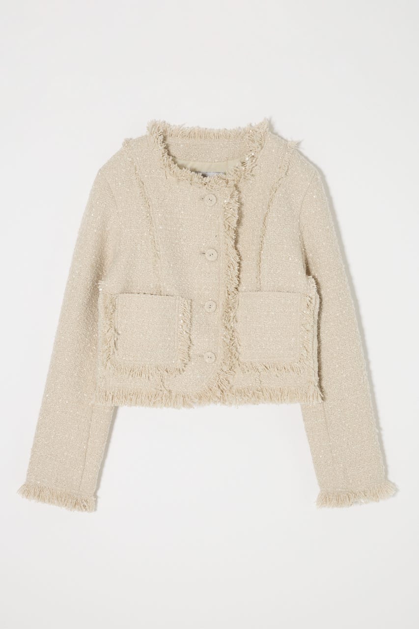 SLACKER TWEED SHORT ジャケット IVOY FREE