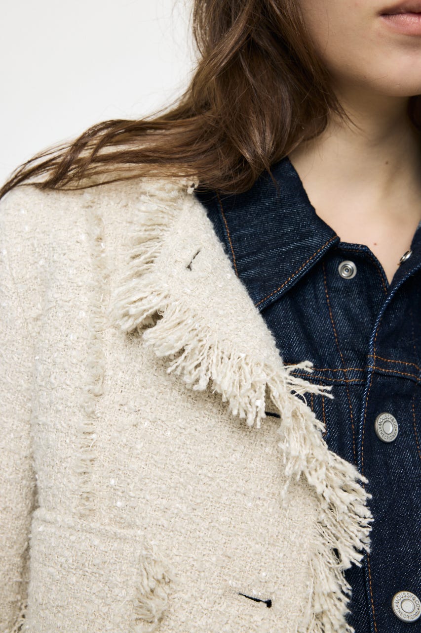 SLACKER TWEED SHORT ジャケット IVOY FREE