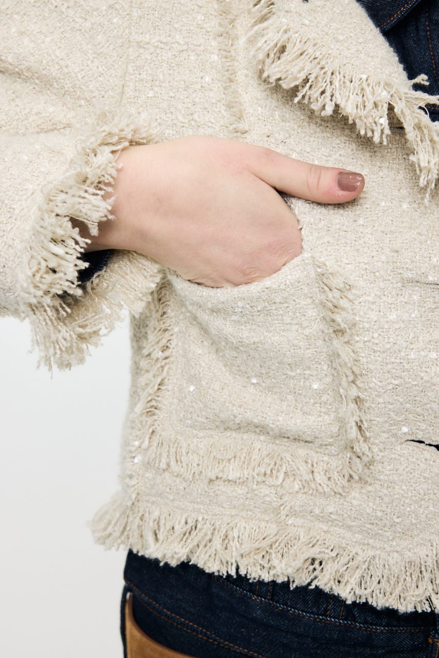 SLACKER TWEED SHORT ジャケット IVOY FREE