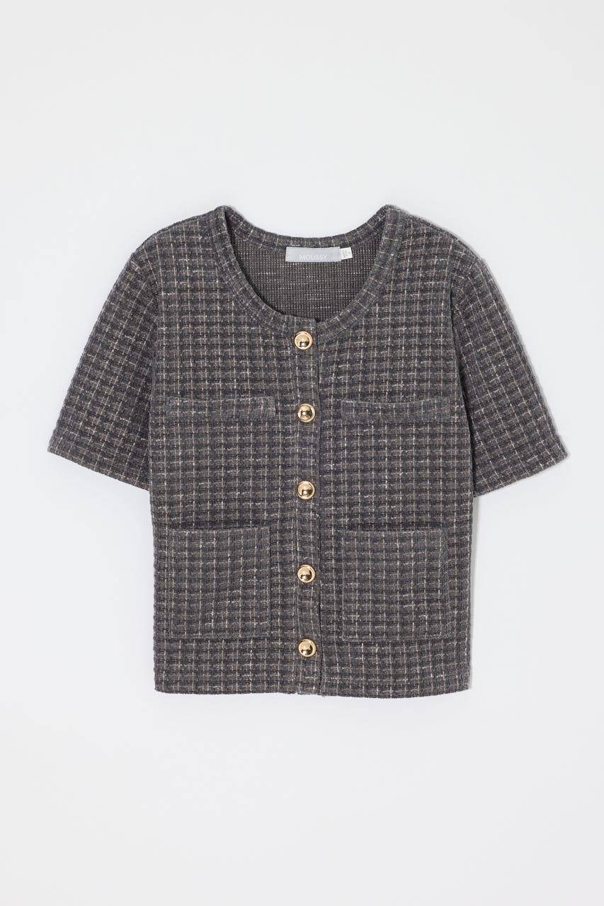 TWEEDY カーディガン GRY FREE