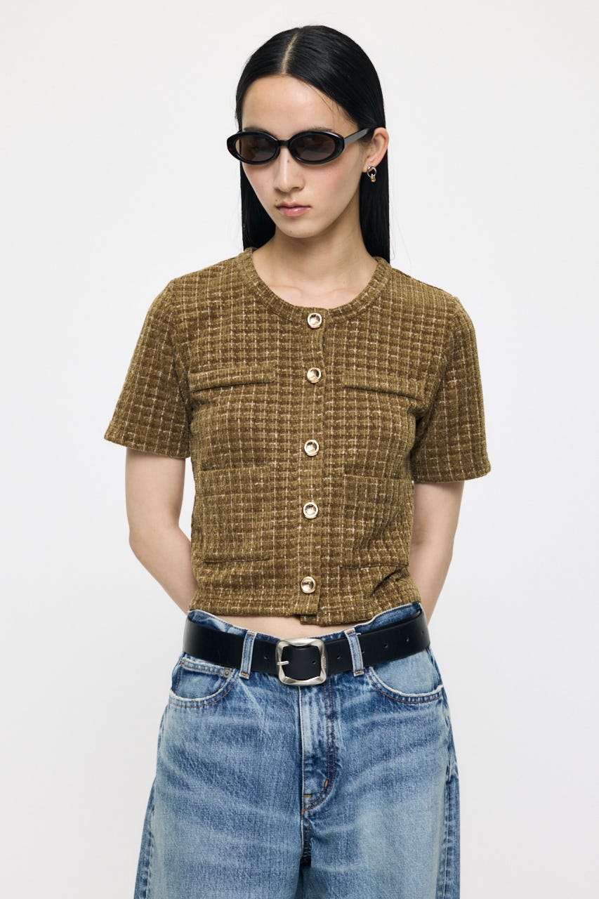 TWEEDY カーディガン KHA FREE