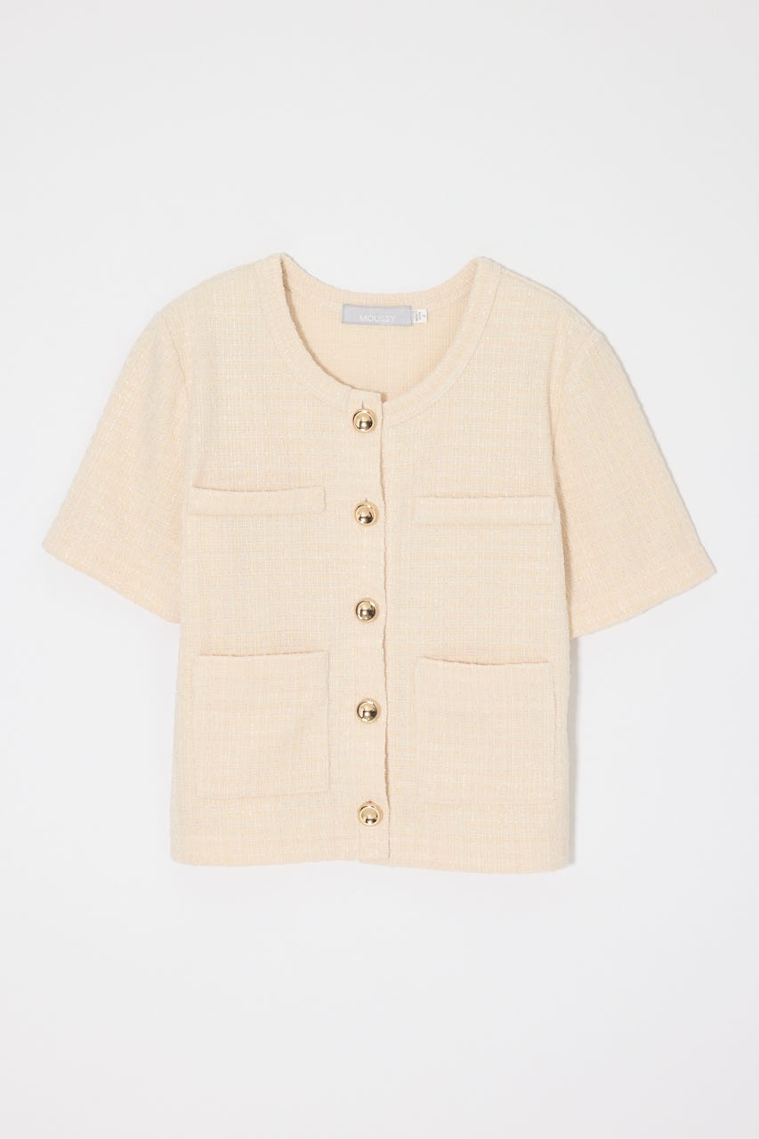 TWEEDY カーディガン O/WHT FREE