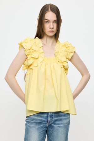 SHOULDER FRILLS トップス