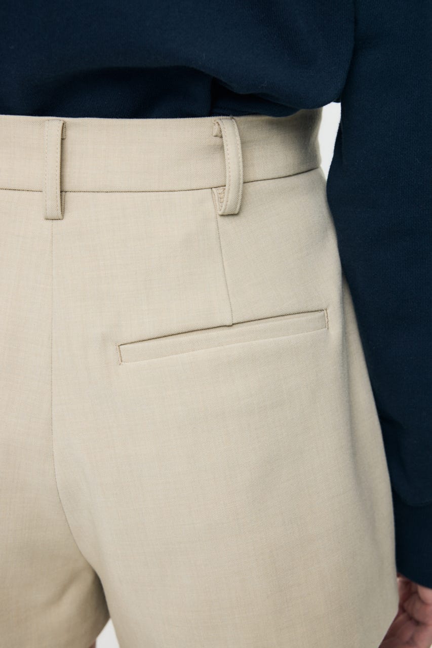 TUCK ショーツ L/BEG 1