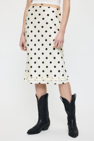 SATIN DOT スカート