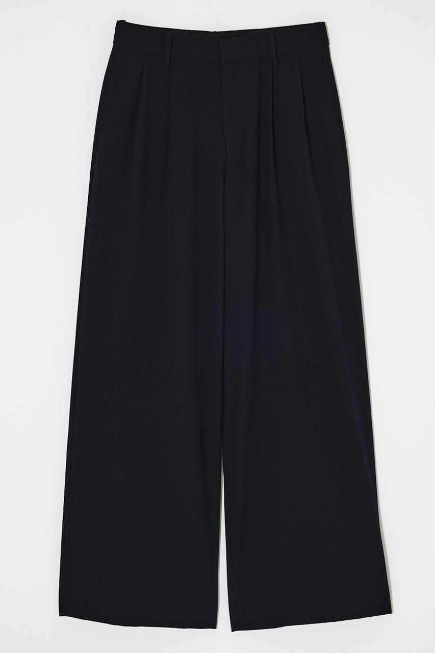 TUCK WIDE トラウザーズ NVY 1