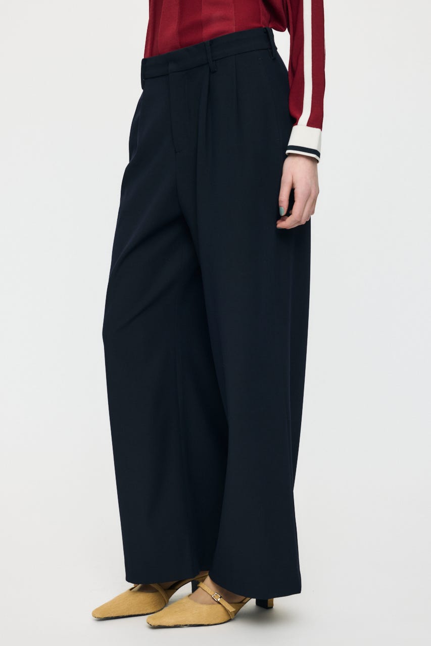 TUCK WIDE トラウザーズ NVY 1