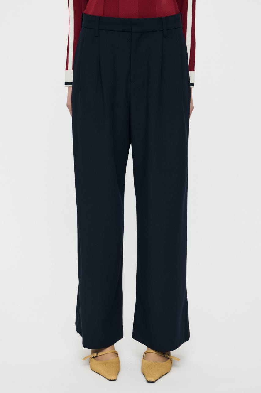 TUCK WIDE トラウザーズ NVY 1