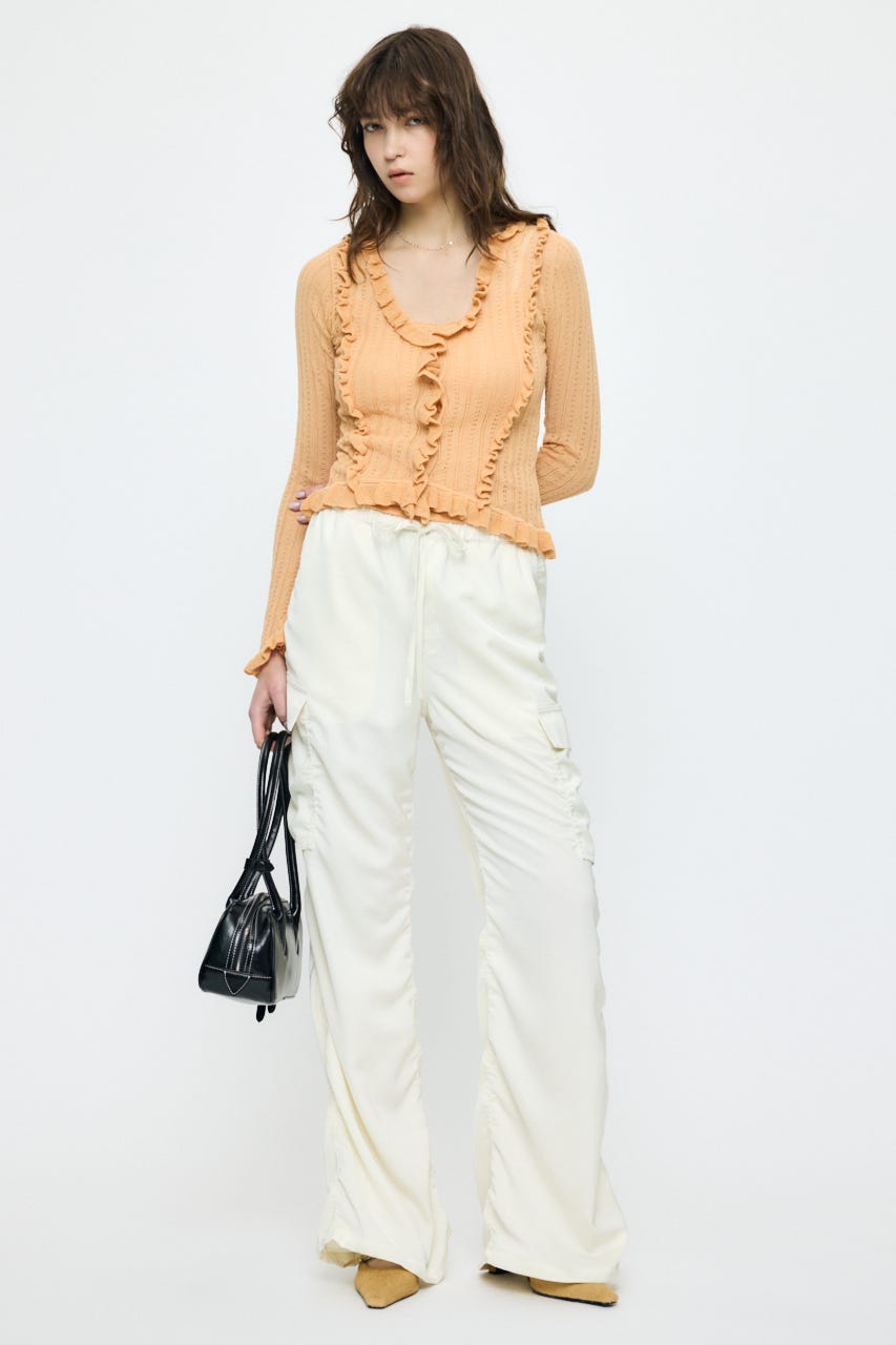 SATIN CARGO パンツ IVOY 1