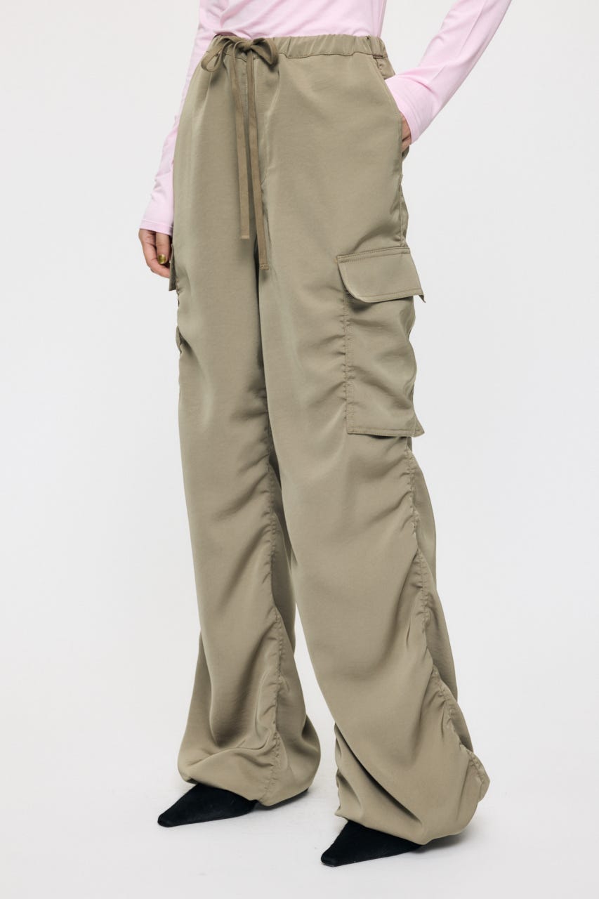 SATIN CARGO パンツ KHA 1