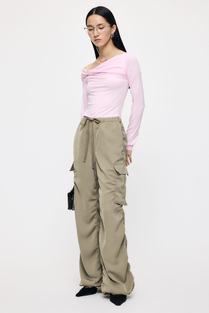 SATIN CARGO パンツ KHA 1