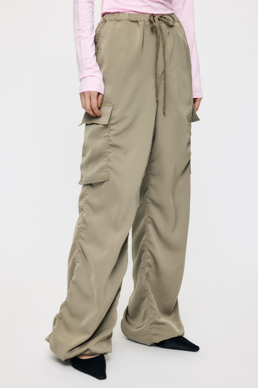 SATIN CARGO パンツ KHA 1