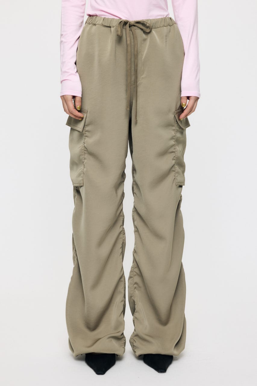 SATIN CARGO パンツ KHA 1
