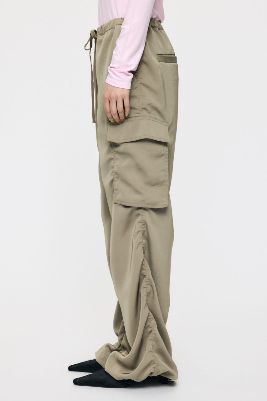 SATIN CARGO パンツ KHA 1