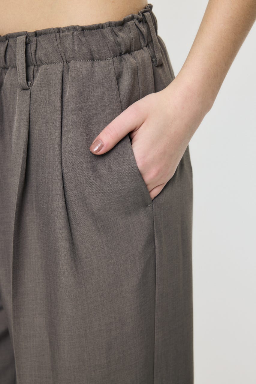 【SS先行アイテム】EASY WAIST STRAIGHT トラウザーズ BRN 1