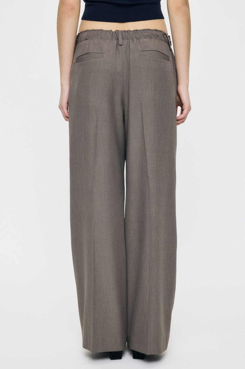 【SS先行アイテム】EASY WAIST STRAIGHT トラウザーズ BRN 1