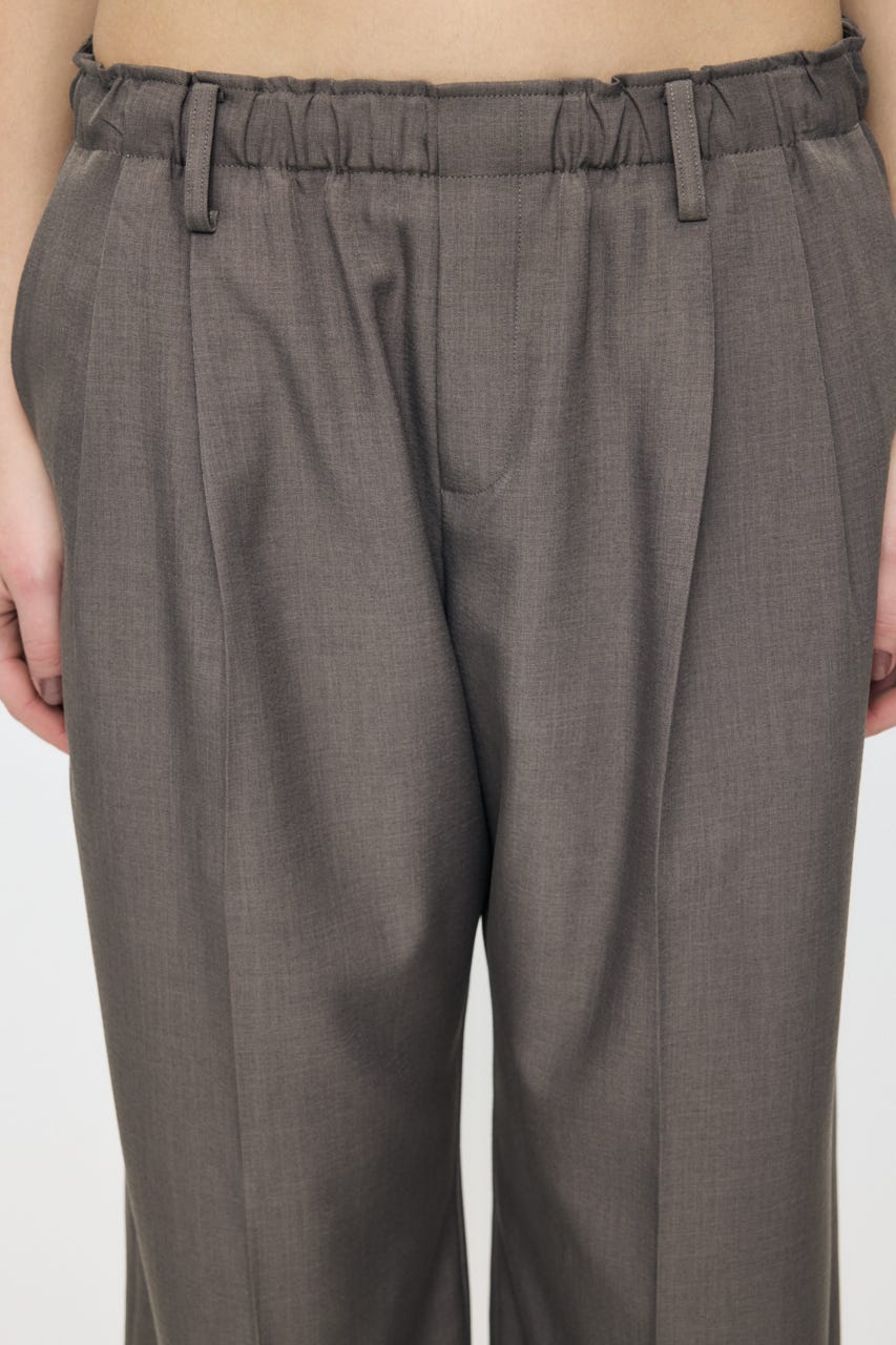 【SS先行アイテム】EASY WAIST STRAIGHT トラウザーズ BRN 1