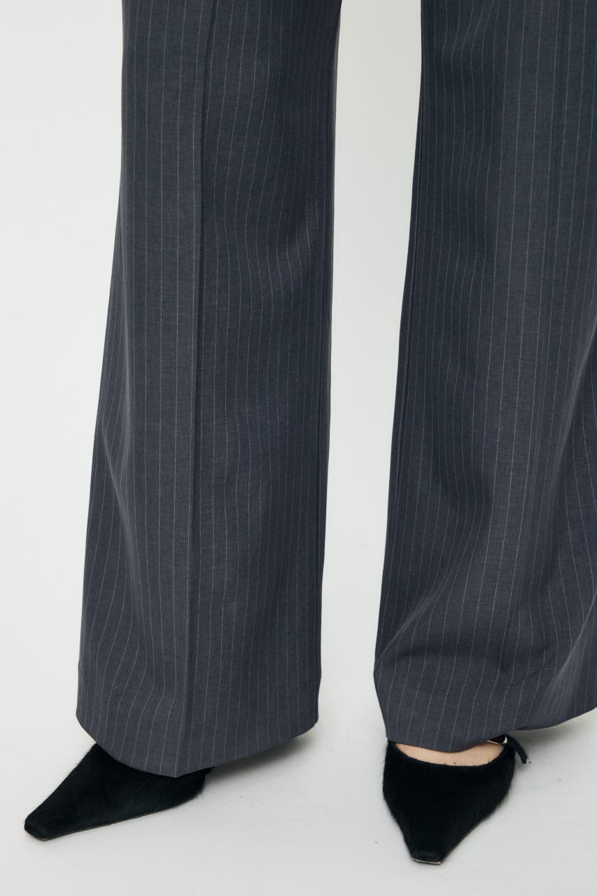 EASY WAIST STRAIGHT トラウザーズ 柄GRY 1