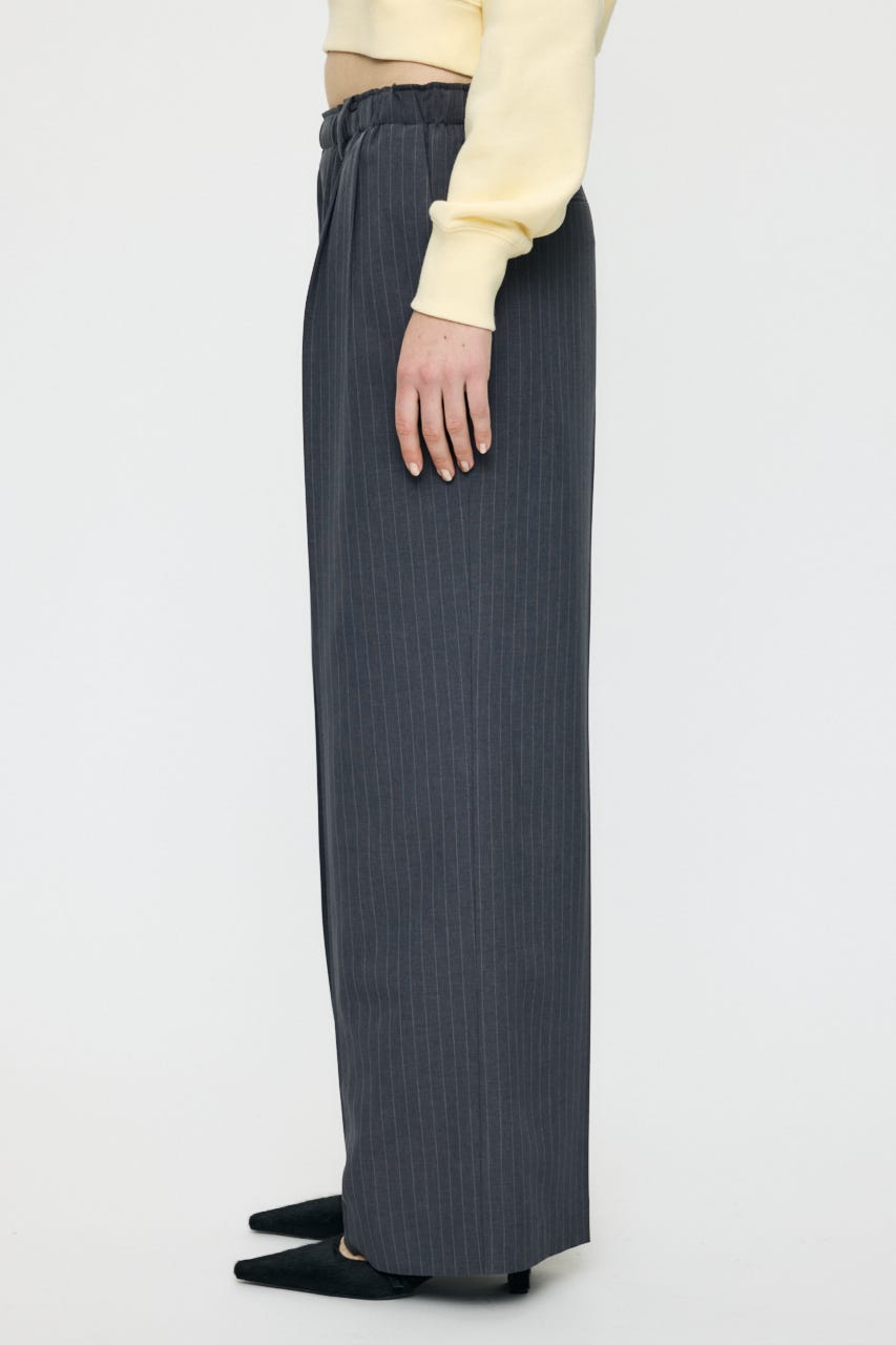 EASY WAIST STRAIGHT トラウザーズ 柄GRY 1