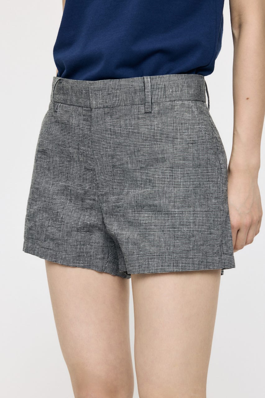 LINEN BLEND MICRO ショーツ GRY 2