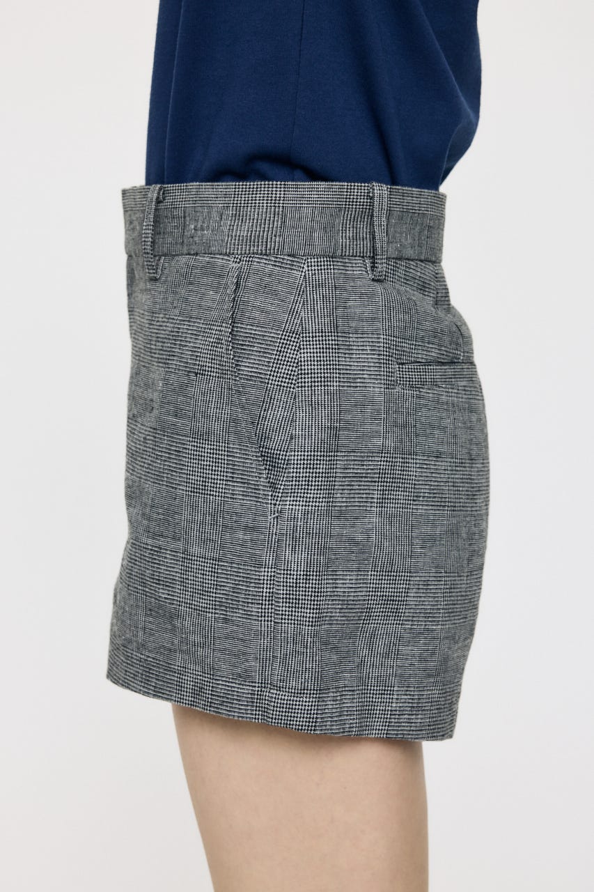 LINEN BLEND MICRO ショーツ GRY 2