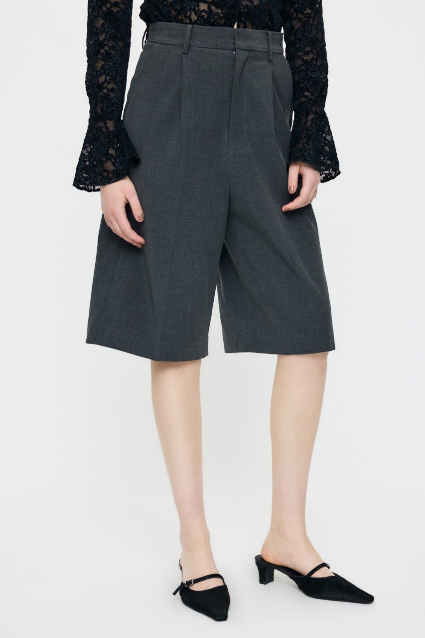 TUCK WIDE HALF パンツ C.GRY 1